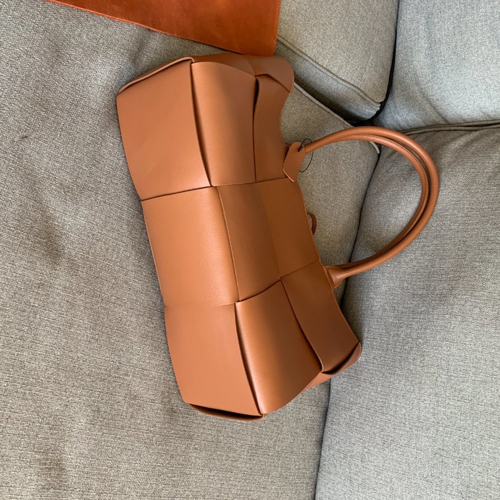 Arco women brown leather tote bag - Picture 3 of 8